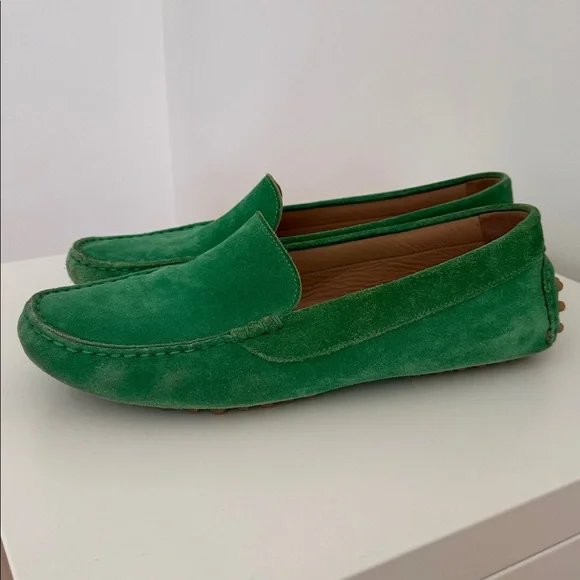 M Gemi Green Suede Loafers-40.5 - Picture 3 of 4